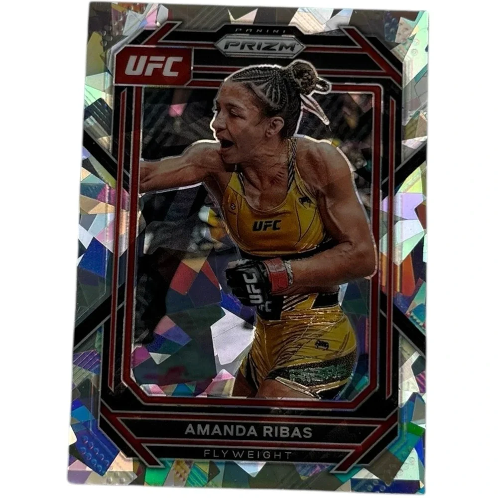 Amanda‎ Ribas Silver Cracked Ice Prizm Holo 2023 Panini Prizm UFC Card #161